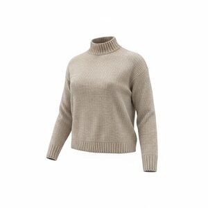 Sanctuary Beige Ribbed Turtleneck Sweater